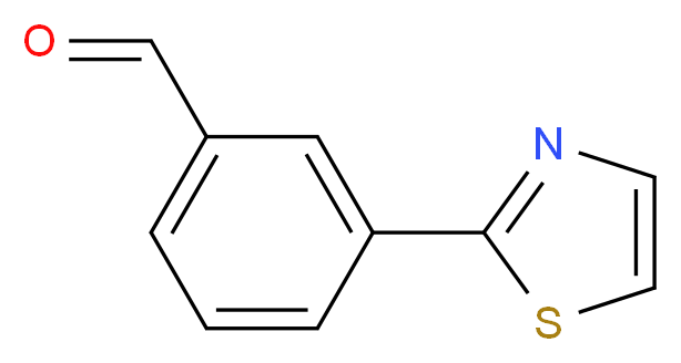 3-(1,3-thiazol-2-yl)benzaldehyde_分子结构_CAS_885465-97-4)