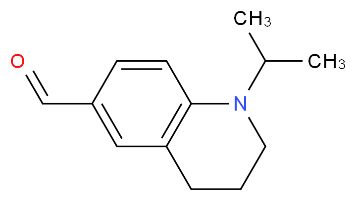 1-(propan-2-yl)-1,2,3,4-tetrahydroquinoline-6-carbaldehyde_分子结构_CAS_179406-88-3