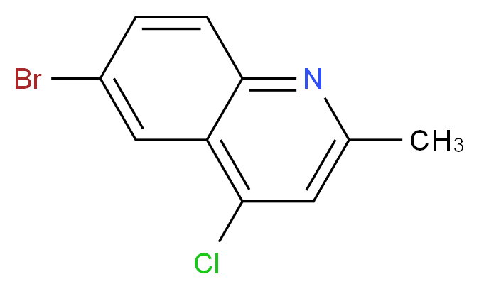 6-bromo-4-chloro-2-methylquinoline_分子结构_CAS_53364-85-5