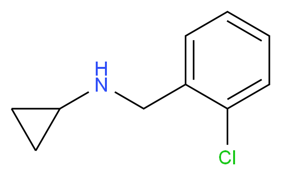 N-[(2-chlorophenyl)methyl]cyclopropanamine_分子结构_CAS_16357-33-8