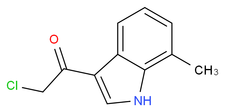 2-Chloro-1-(7-methyl-1H-indol-3-yl)ethanone_分子结构_CAS_)