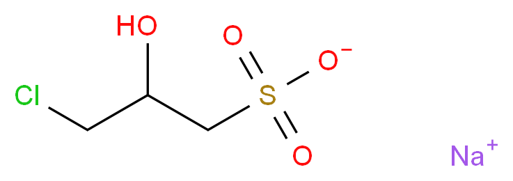 sodium 3-chloro-2-hydroxypropane-1-sulfonate_分子结构_CAS_143218-48-8