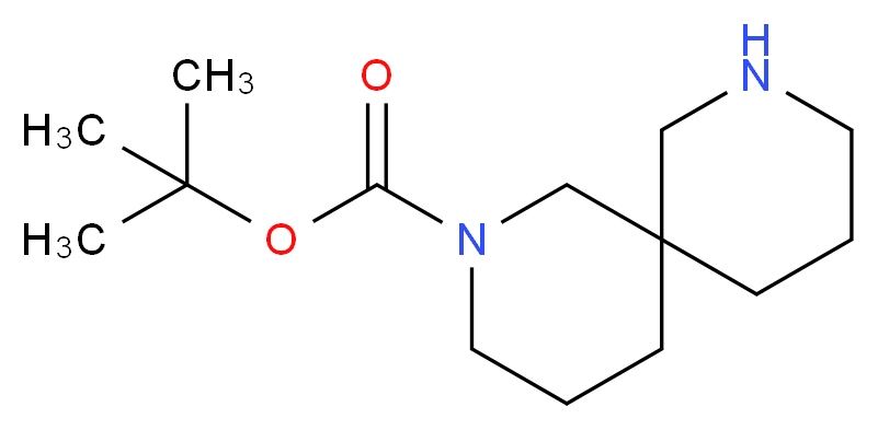 2,8-Diazaspiro[5.5]undecane-2-carboxylic acid tert-butyl ester_分子结构_CAS_954240-14-3)