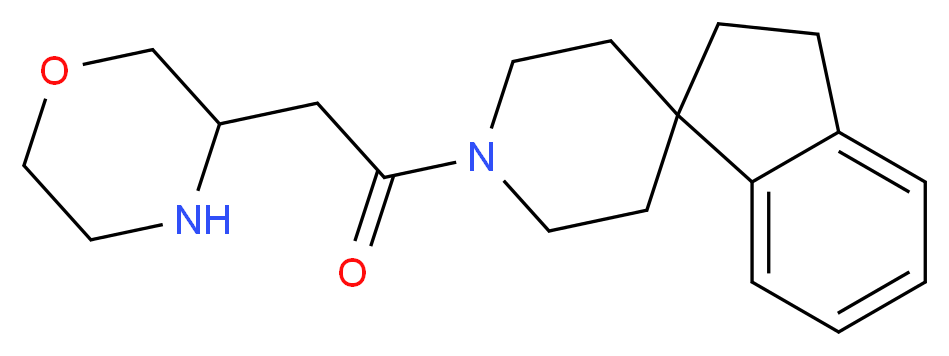 1'-(3-morpholinylacetyl)-2,3-dihydrospiro[indene-1,4'-piperidine]_分子结构_CAS_)