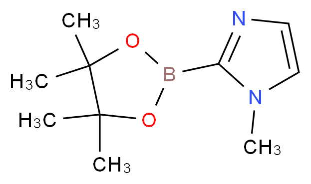 1-methyl-2-(tetramethyl-1,3,2-dioxaborolan-2-yl)-1H-imidazole_分子结构_CAS_553651-31-3