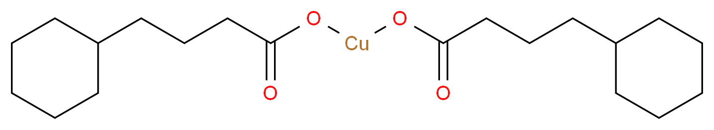 环己烷丁酸铜(II)盐_分子结构_CAS_2218-80-6)