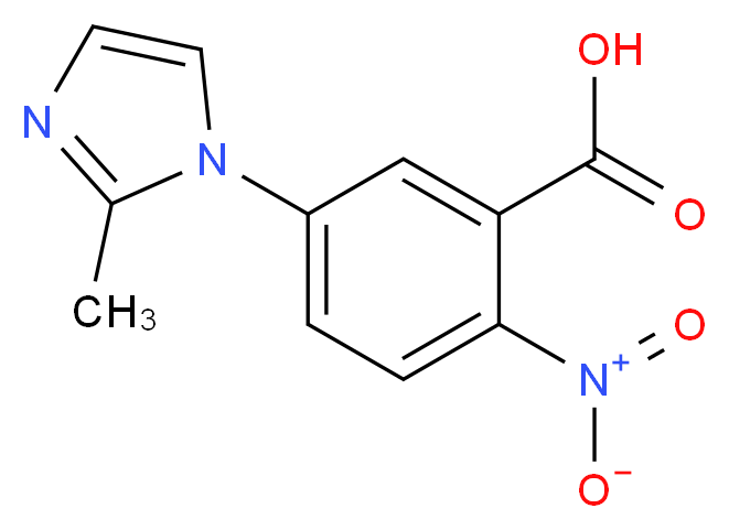 5-(2-Methyl-1H-imidazol-1-yl)-2-nitrobenzoic acid_分子结构_CAS_954265-75-9)