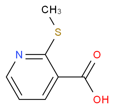 2-(methylthio)nicotinic acid_分子结构_CAS_74470-23-8)