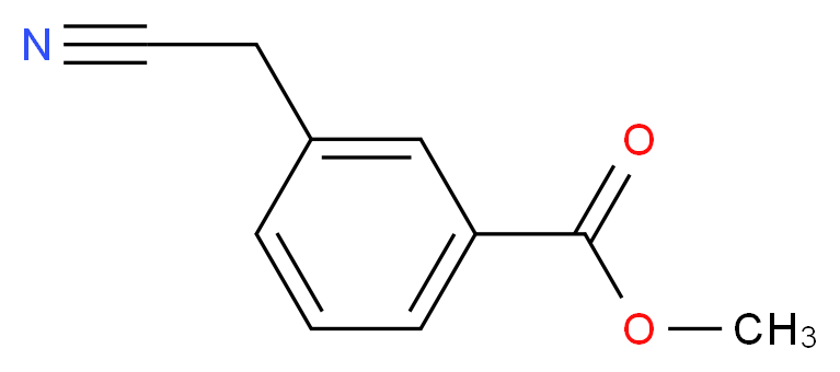 Methyl 3-(cyanomethyl)benzoate_分子结构_CAS_68432-92-8)