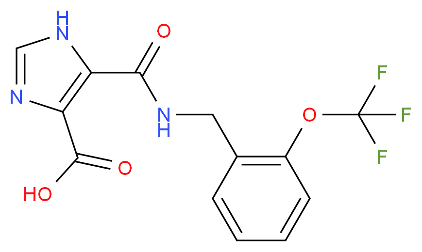 5-({[2-(trifluoromethoxy)benzyl]amino}carbonyl)-1H-imidazole-4-carboxylic acid_分子结构_CAS_)