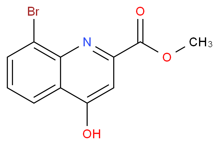 Methyl 8-bromo-4-hydroxyquinoline-2-carboxylate_分子结构_CAS_942227-30-7)