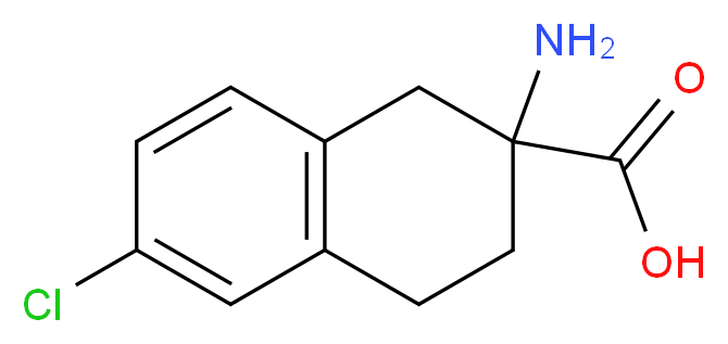 2-amino-6-chloro-1,2,3,4-tetrahydronaphthalene-2-carboxylic acid_分子结构_CAS_74444-73-8)