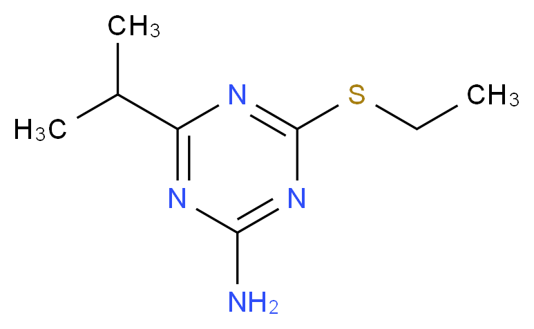 4-(ethylthio)-6-isopropyl-1,3,5-triazin-2-amine_分子结构_CAS_175204-60-1)