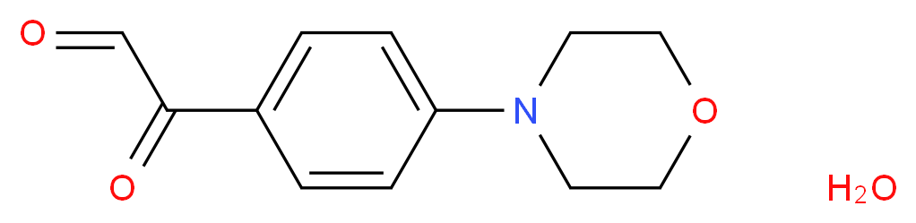 2-[4-(Morpholin-4-yl)phenyl]-2-oxoacetaldehyde hydrate_分子结构_CAS_852633-82-0)