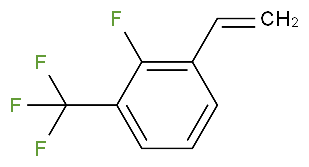 1-ethenyl-2-fluoro-3-(trifluoromethyl)benzene_分子结构_CAS_1298094-29-7