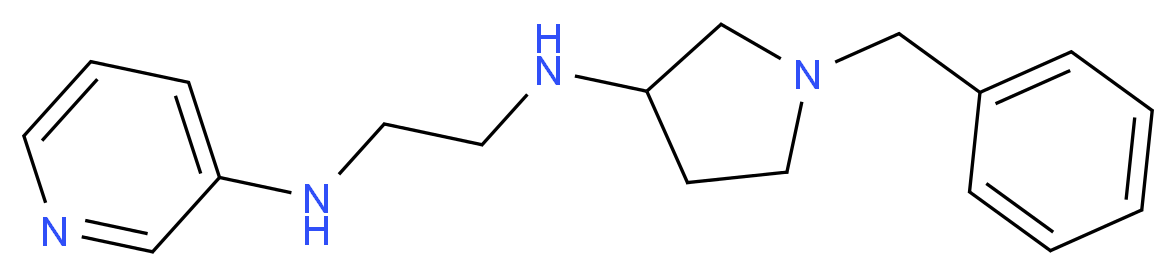 N-(1-benzylpyrrolidin-3-yl)-N'-pyridin-3-ylethane-1,2-diamine_分子结构_CAS_)