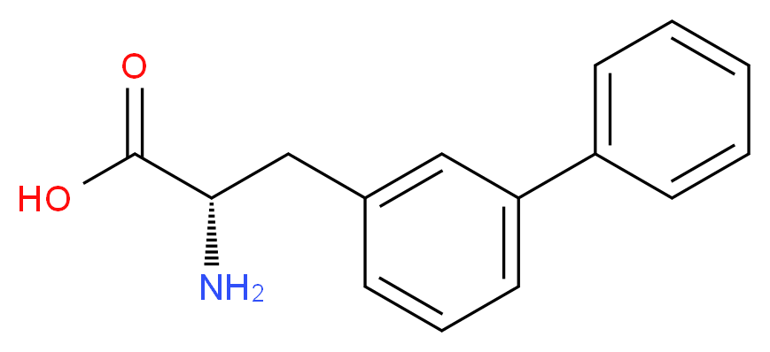 (2S)-2-AMINO-3-(3-PHENYLPHENYL)PROPANOIC ACID_分子结构_CAS_164172-96-7)