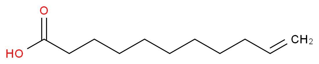 undec-10-enoic acid_分子结构_CAS_112-38-9