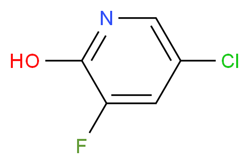5-chloro-3-fluoropyridin-2-ol_分子结构_CAS_514797-96-7