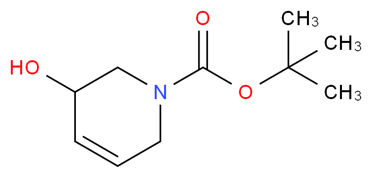 3-Hydroxy-1,2,3,6-tetrahydropyridine, N-BOC protected_分子结构_CAS_224779-27-5)