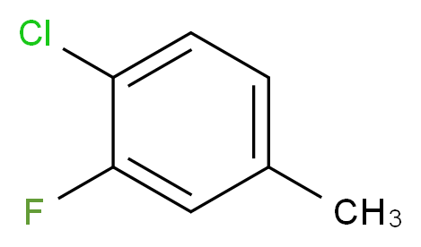 1-chloro-2-fluoro-4-methylbenzene_分子结构_CAS_5527-94-6