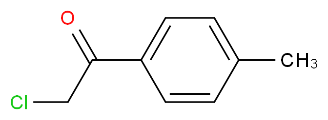 2-chloro-1-(4-methylphenyl)ethan-1-one_分子结构_CAS_4209-24-9