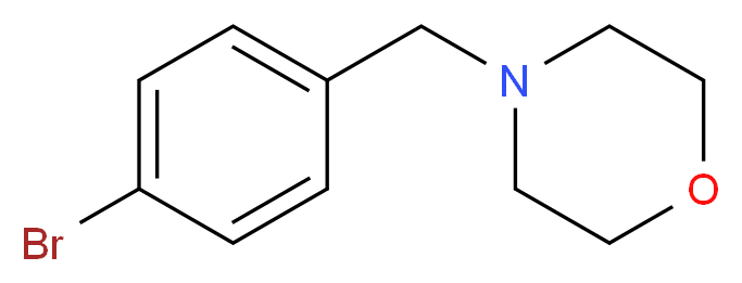 4-[(4-bromophenyl)methyl]morpholine_分子结构_CAS_)