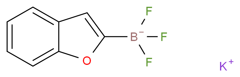 苯并呋喃-2-三氟硼酸钾_分子结构_CAS_929626-27-7)