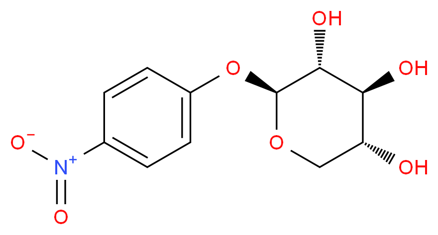 p-Nitrophenyl β-D-Xylopyranoside _分子结构_CAS_2001-96-9)