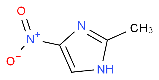 2-甲基-4(5)-硝基咪唑_分子结构_CAS_696-23-1)