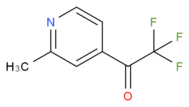 2,2,2-trifluoro-1-(2-methylpyridin-4-yl)ethan-1-one_分子结构_CAS_1060806-28-1