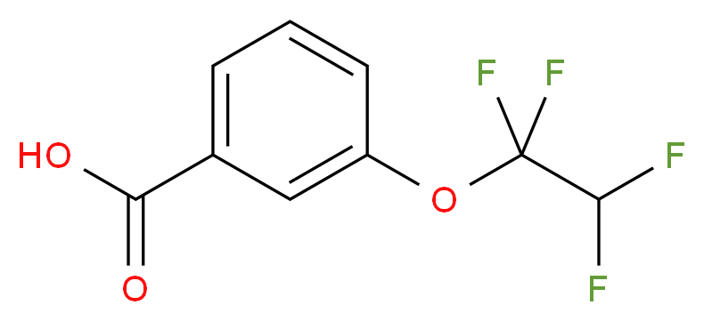 3-(1,1,2,2-tetrafluoroethoxy)benzoic acid_分子结构_CAS_70126-48-6