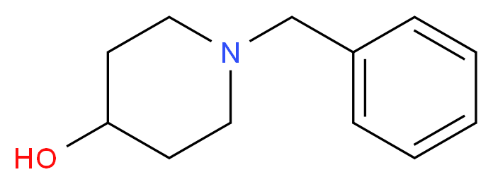 1-苄基-4-羟基哌啶_分子结构_CAS_4727-72-4)