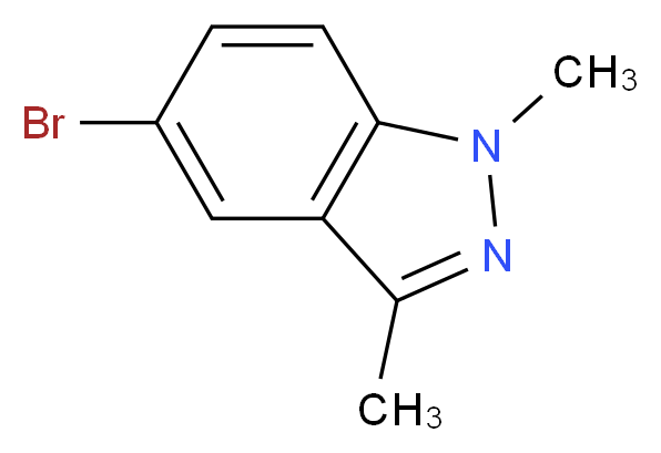 5-Bromo-1,3-dimethyl-1H-indazole_分子结构_CAS_552331-30-3)