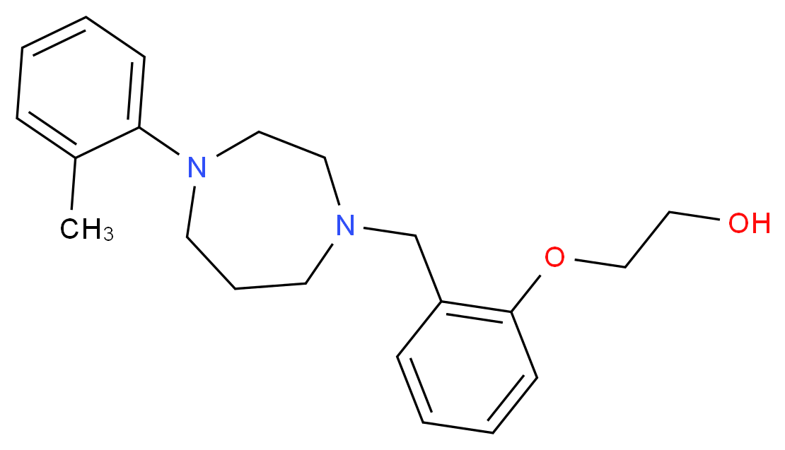 2-(2-{[4-(2-methylphenyl)-1,4-diazepan-1-yl]methyl}phenoxy)ethanol_分子结构_CAS_)