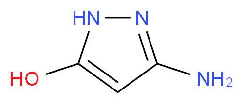 3-Amino-5-hydroxy-1H-pyrazole_分子结构_CAS_6126-22-3)