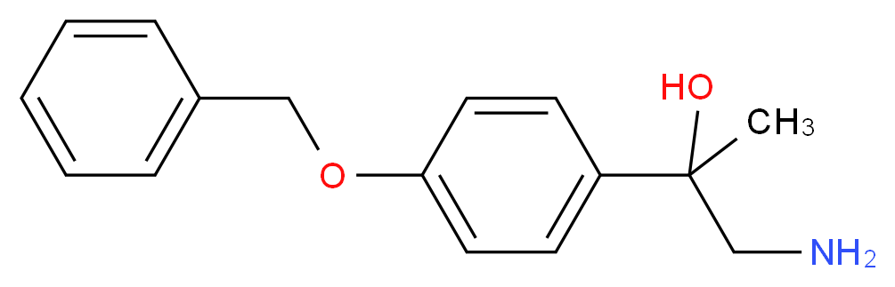 1-AMINO-2-(4-BENZYLOXY-PHENYL)-PROPAN-2-OL_分子结构_CAS_305448-20-8)