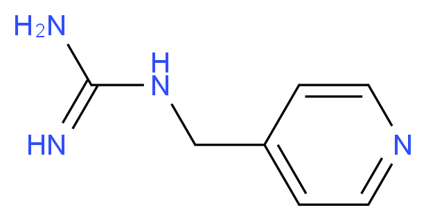 1-(pyridin-4-ylmethyl)guanidine_分子结构_CAS_45957-41-3