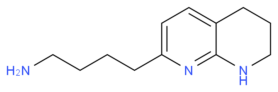 4-(5,6,7,8-Tetrahydro-[1,8]naphthyridin-2-yl)-butylamine_分子结构_CAS_380394-88-7)