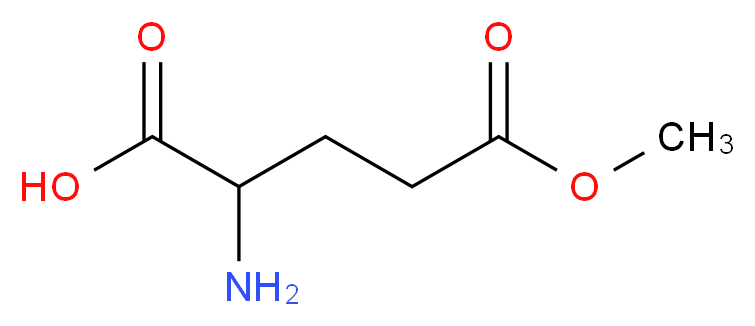 2-amino-5-methoxy-5-oxopentanoic acid_分子结构_CAS_1499-55-4