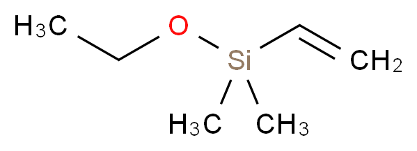 二甲基乙氧基乙烯基硅烷_分子结构_CAS_5356-83-2)