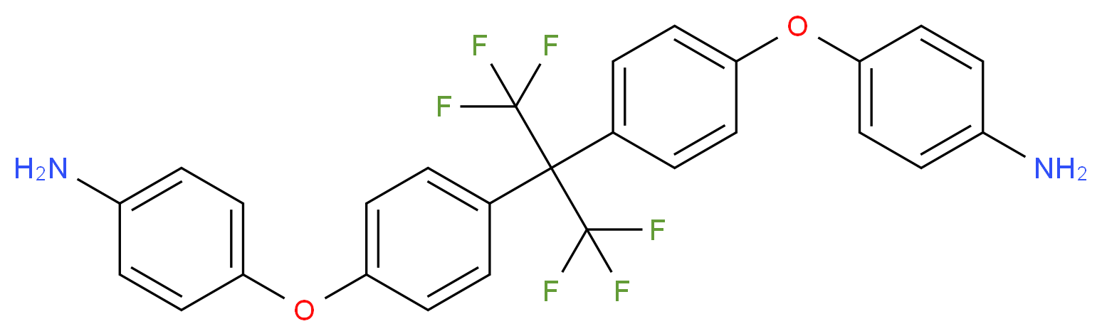 2,2-Bis[4-(4-aminophenoxyphenyl)]hexafluoropropane 98%_分子结构_CAS_69563-88-8)