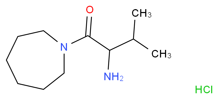 2-Amino-1-(1-azepanyl)-3-methyl-1-butanone hydrochloride_分子结构_CAS_)