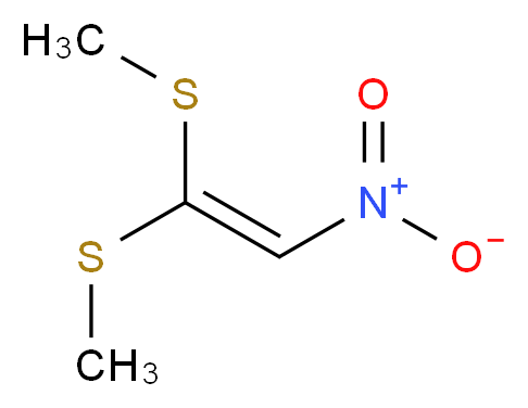 1,1-双(甲基硫代)-2-硝基乙烯_分子结构_CAS_13623-94-4)