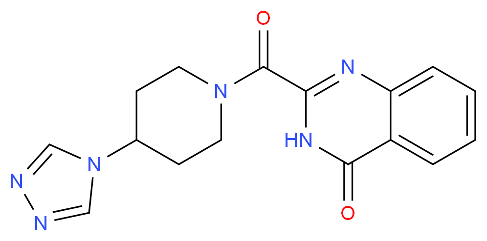 2-{[4-(4H-1,2,4-triazol-4-yl)piperidin-1-yl]carbonyl}quinazolin-4(3H)-one_分子结构_CAS_)