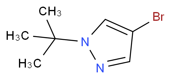 4-BROMO-1-TERT-BUTYL-1H-PYRAZOLE_分子结构_CAS_70951-85-8)