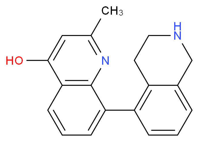 2-methyl-8-(1,2,3,4-tetrahydroisoquinolin-5-yl)quinolin-4-ol_分子结构_CAS_)