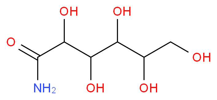 2,3,4,5,6-pentahydroxyhexanamide_分子结构_CAS_7256-14-6