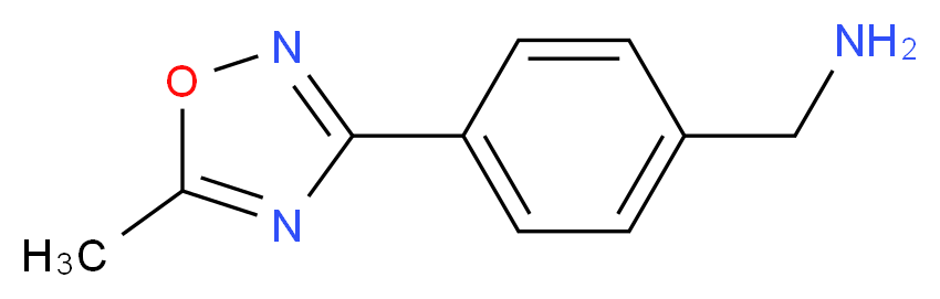 1-[4-(5-methyl-1,2,4-oxadiazol-3-yl)phenyl]methanamine_分子结构_CAS_932742-86-4)