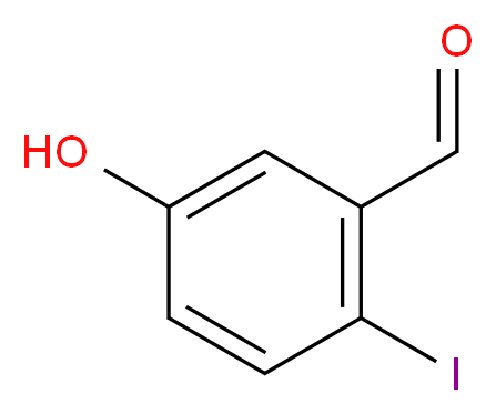 5-hydroxy-2-iodobenzaldehyde_分子结构_CAS_50765-11-2